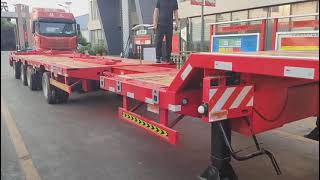 China Low Bed Trailer FactoryChina Semi Trailer Manufacture  Factory Price Low Bed Trailer [upl. by Aileahcim]