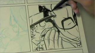 Inking Comics with a Brush [upl. by Korry]