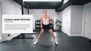 Lateral Squat with TSpine Rotation [upl. by Ammeg229]