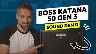 Boss Katana 50 Gen 3  Sound Demo [upl. by Adnerad]