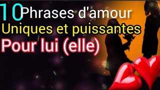 Les 10 meilleures phrases damour qui touchera son coeur immédiatement ❤️😍👌 [upl. by Deacon426]