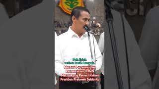 Menteri Pertanian dan Kementerian BUMN Mendukung Pemerintahan Presiden Prabowo Subianto [upl. by Ardnovahs348]