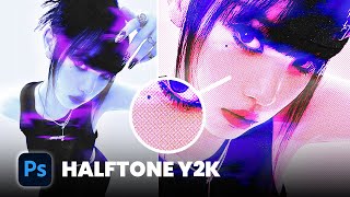 Halftone Y2K Effect in PHOTOSHOP  StepbyStep Guide [upl. by Eimor911]