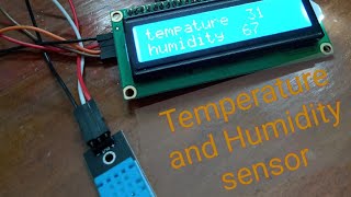 DHT11 Temperature and humidity sensor using arduino with LCD disply tutorial [upl. by Concepcion345]