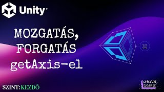 UNITY 2D Mozgatás forgatás getAxisel szintkezdő [upl. by Marlette]