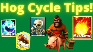 HOG CYCLE GUIDE  7 Tips on How to Play 26 Hog Cycle in Clash Royale [upl. by Derk383]