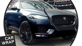 Jaguar FPace wrapped STEALTH Satin Black [upl. by Karel]