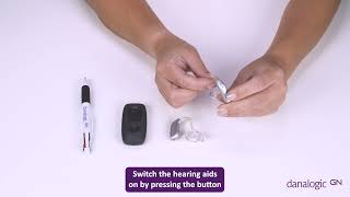 How to pair your Remote Control to your danalogic Extend rechargeable hearing aids [upl. by Grory]