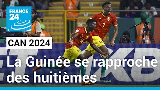 CAN 2024  La Guinée se rapproche des huitièmes de finale après sa victoire face à la Gambie [upl. by Tilla]