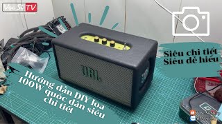 Hướng dẫn DIY loa 100W siêu dễ hiểu với mạch 502T MOD và củ loa BOMBOX 2  How to DIY speaker 100W [upl. by Tnemelc]