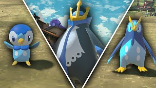 WHERE TO FIND PIPLUP PRINPLUP AND EMPOLEON in Pokemon Legends Arceus [upl. by Neellek988]