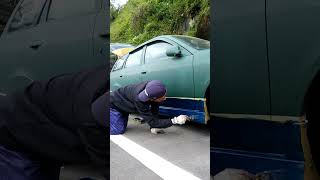 車塗装 建築用１液ウレタン塗料 diy automobile Brush painting [upl. by Avlis481]