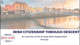 Irish Citizenship by Descent [upl. by Udella]