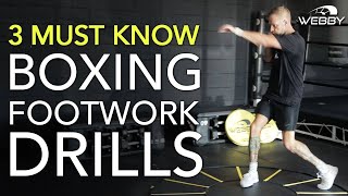 Top 3 Boxing Footwork Drills [upl. by Llehsad]