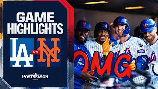 Dodgers vs Mets NLCS Game 5 Highlights 101824  MLB Highlights [upl. by Eimmot989]