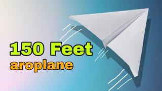 Longest Flight Paper Airplane Make It Fly 150 Feet [upl. by Call683]