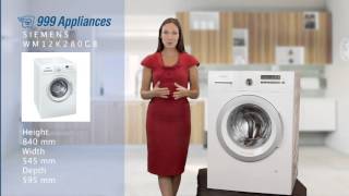 SIEMENS WM12K280GB Washing Machine Review [upl. by Ettenim663]