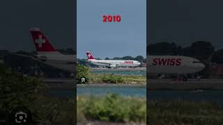 Evolution of Swiss Airlines🇨🇭 20241968 aviation [upl. by Enaled]