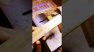 make a small wooden knife handle woodworking diy carpentry [upl. by Loeb]