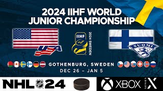 WJC 2024  40  Final  USA vs Finland [upl. by Ahsart]