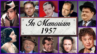 In Memoriam 1957 Famous Faces We Lost in 1957 [upl. by Asyar]