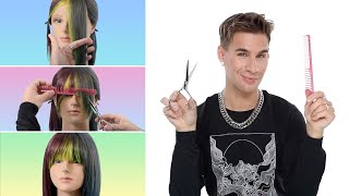 Hairdressers Guide To Cutting Your Own Bangs And Not Ruining Them [upl. by Ed]