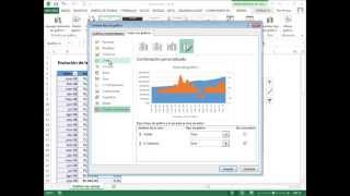 Gráfico excel uso del eje secundario [upl. by Nigrom]
