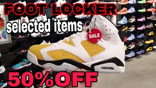 FOOT LOCKER SALE SELECTED ITEMS 50OFF [upl. by Yxor139]