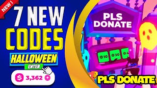 PLS DONATE HALLOWEEN UPDATE🎮  💥NEW🔥ALL WORKING CODES  👉Redeem Now 🎁 [upl. by Saihtam130]