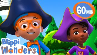 Blippi and Meekah go on a treasure hunt   Blippi Wonders Educational Videos for Kids [upl. by Regni]