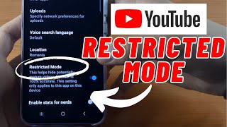 How to Disable RESTRICTED Mode on YouTube  2024 [upl. by Brookes]