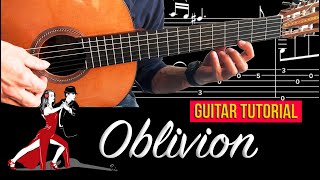 Oblivion Guitar Tutorial Piazzola [upl. by Terrie]