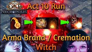 PoE 324 Necromancer Act 110 Campaign 43955 Rolling Magma ➜ Arma Brand  Crema ➜ Detonate Dead [upl. by Phyllis]