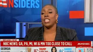 Symone Sanders begins Babbking almost incomprehensibly while trying to explain Kamala Harris path t [upl. by Cotsen]