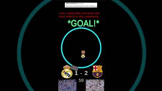 Real Madrid vs Barcelona realmadrid barcelona gameplay shorts bouncyball marblerace goals [upl. by Hamo988]