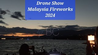 Drone Show Malaysia Fireworks Vancouver  Honda Celebration of lights  Malaysia Fireworks 2024 [upl. by Asirap]