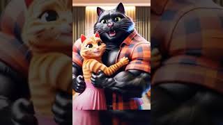 Little cat fallen inlove funny cat catlover cutecat catvideos viralshorts catlover9240 [upl. by Alekat531]