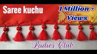 Saree Kuchu Making I How to make Saree Kuchu Tassels with Crystals amp Beads I Tutorial for Beginners [upl. by Ailahs]