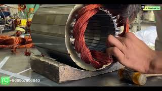 Bitzer Compressor stator Rewinding complete process in saudia arabia [upl. by Jary]