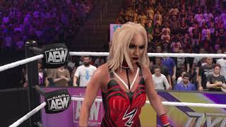 WWE 2K24 AEW Womens Match Julia Hart VS Thunder Rosa [upl. by Saltsman]