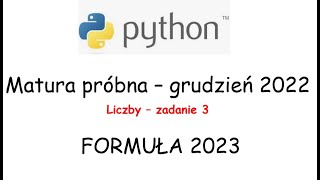 Matura informatyka 2023  Matura próbna CKE grudzień 2022  Zadanie 3  Liczby Sito Eratostenesa [upl. by Neural115]