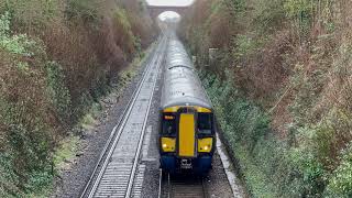 Southeastern Train  375622  at South Darenth Dartford [upl. by Cassi]