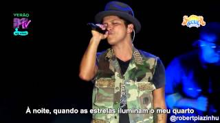 Bruno Mars  Talking To The Moon Live HD Legendado em PT BR [upl. by Ahsya]