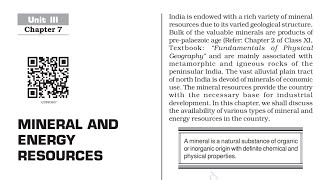 Mineral and Energy Resources Class 12 Geography India People and Economy [upl. by Nekial]