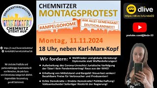 Chemnitzer Montagsprotest  11112024 [upl. by Lanahtan]