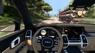 KIA Sorento 2022  ETS 2 Gameplay  Thrustmaster T300RS GT Edition [upl. by Maiga]