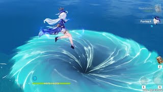 DO NOT JUMP IN WHIRLPOOLS USING FURINA [upl. by Aihtnamas942]