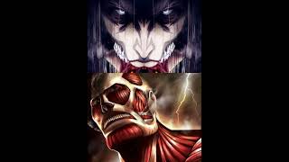 eren colossal titan x Berthold colossal titan vs all titan shortanimesnk [upl. by Haven]