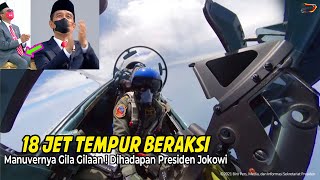 SANGAR  SAAT Flypast Sukhoi Getarkan Istana Presiden Jokowi sampai Begini Di Hari TNI [upl. by Mahon]