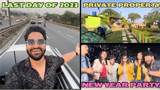 First amp Last Vlog of The Year  We Booked Private Property For Celebration  Offbeat Place Near Pune [upl. by Leirvag]